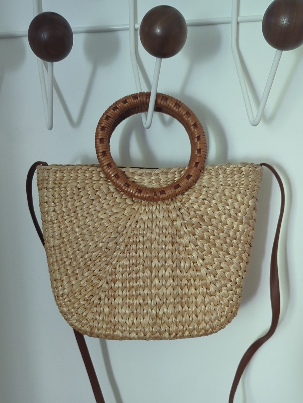 Rattan Cross Body Purse